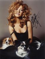 Original Autogramm CHRISTINA AGUILERA auf Großfoto