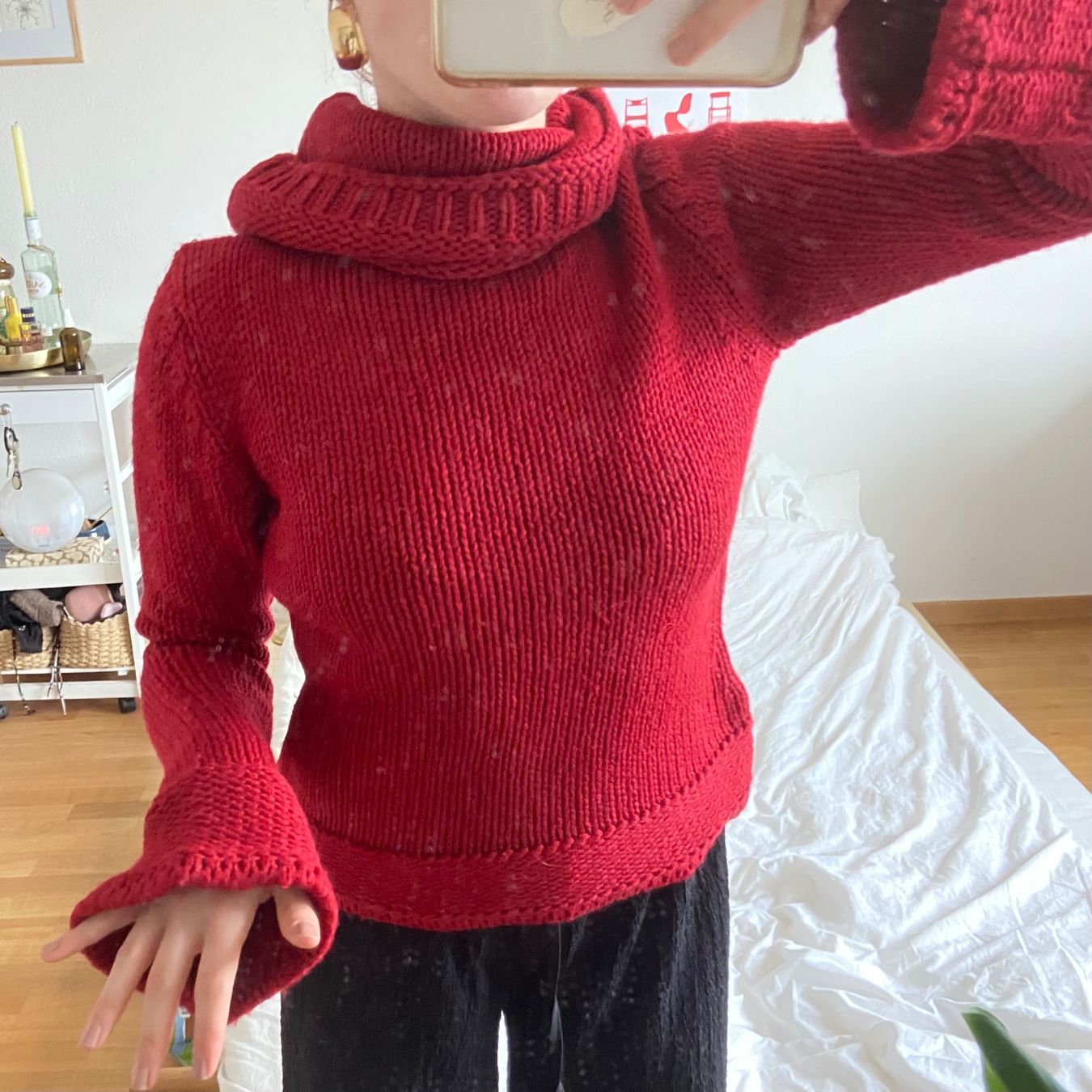 Maglioni & Felpe: Strickpullover mit Kragen rot Damen gebraucht Zustand – Usato da Spiegel b. Bern venduto da pre1ovedthreads 4