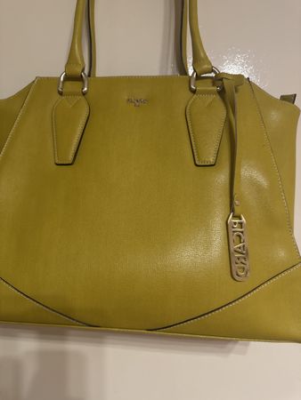 Elegante Picard Handtasche grün gelb