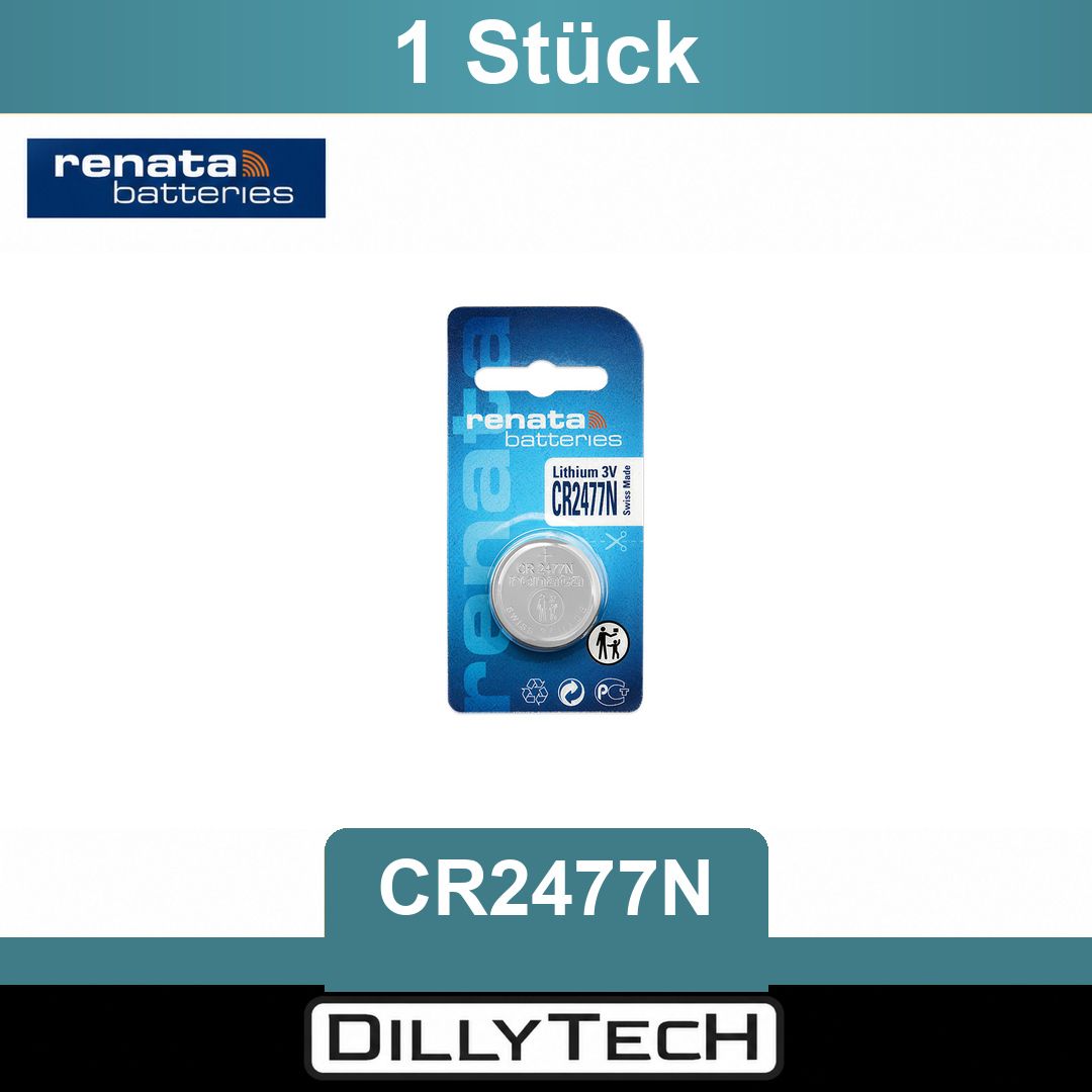 Caricatori & Batterie: Renata CR2477N Lithium Knopfzellenbatterie - 1 Stk. – Nuovo e nell'imballaggio originale da Meilen venduto da DillyTecH