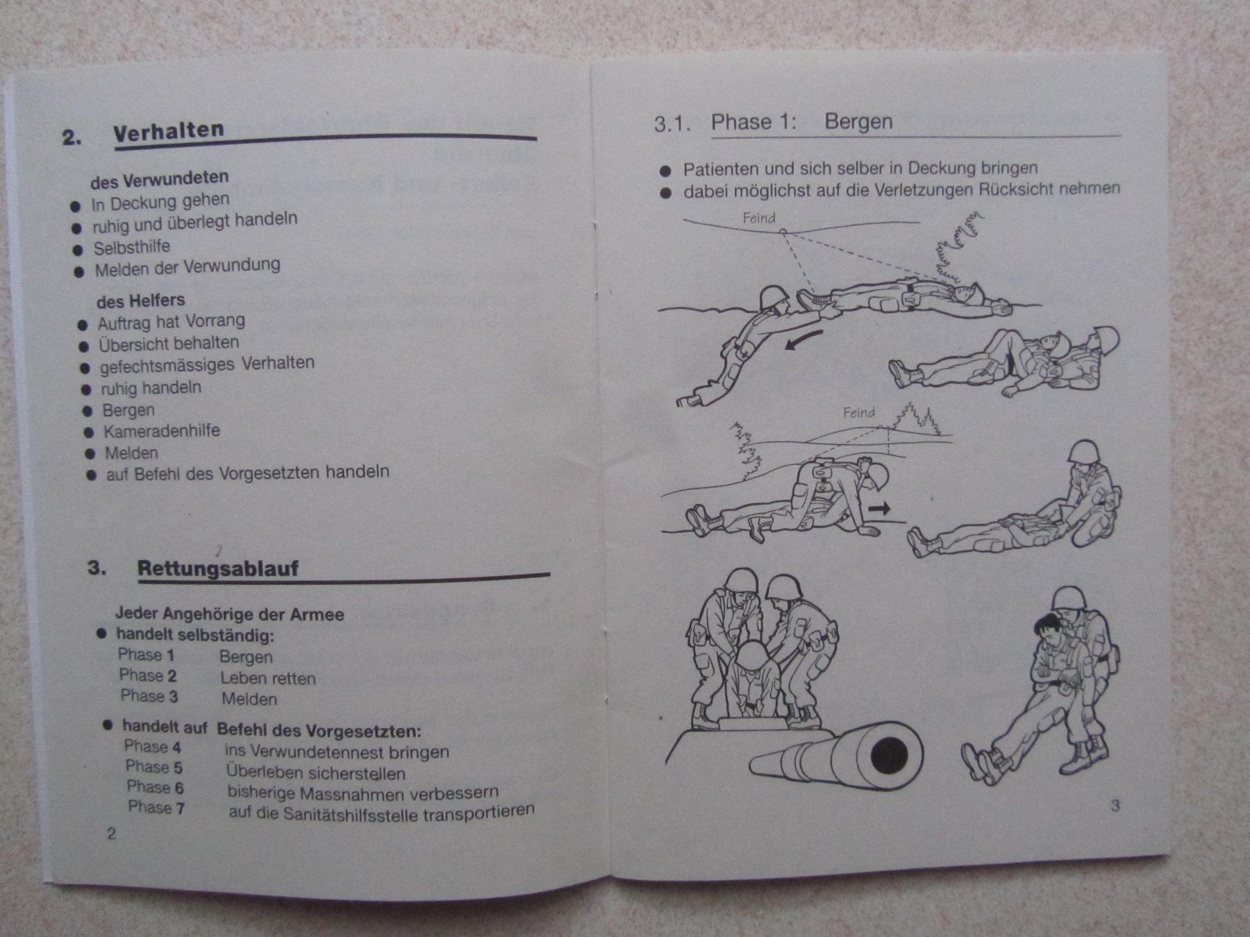 Libri: Schweizer Armee, Behelf 59.5 d, Selbst- u. Kameradenhilfe... – Nuovo (secondo la descrizione) da Berg TG venduto da Bullauge24StB 1