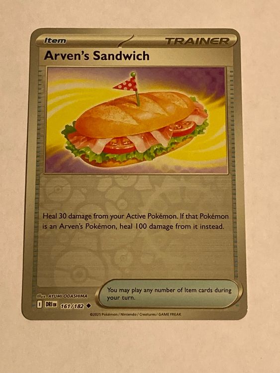 Pokemon DESTINED RIVALS Arvens Sandwich 161 / 182 🇬🇧 EN R (Neu (gemäss ...