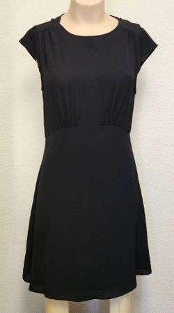 Zebra Damen Kleid Gr. L Schwarz A-Linie Cocktailkleid Freize