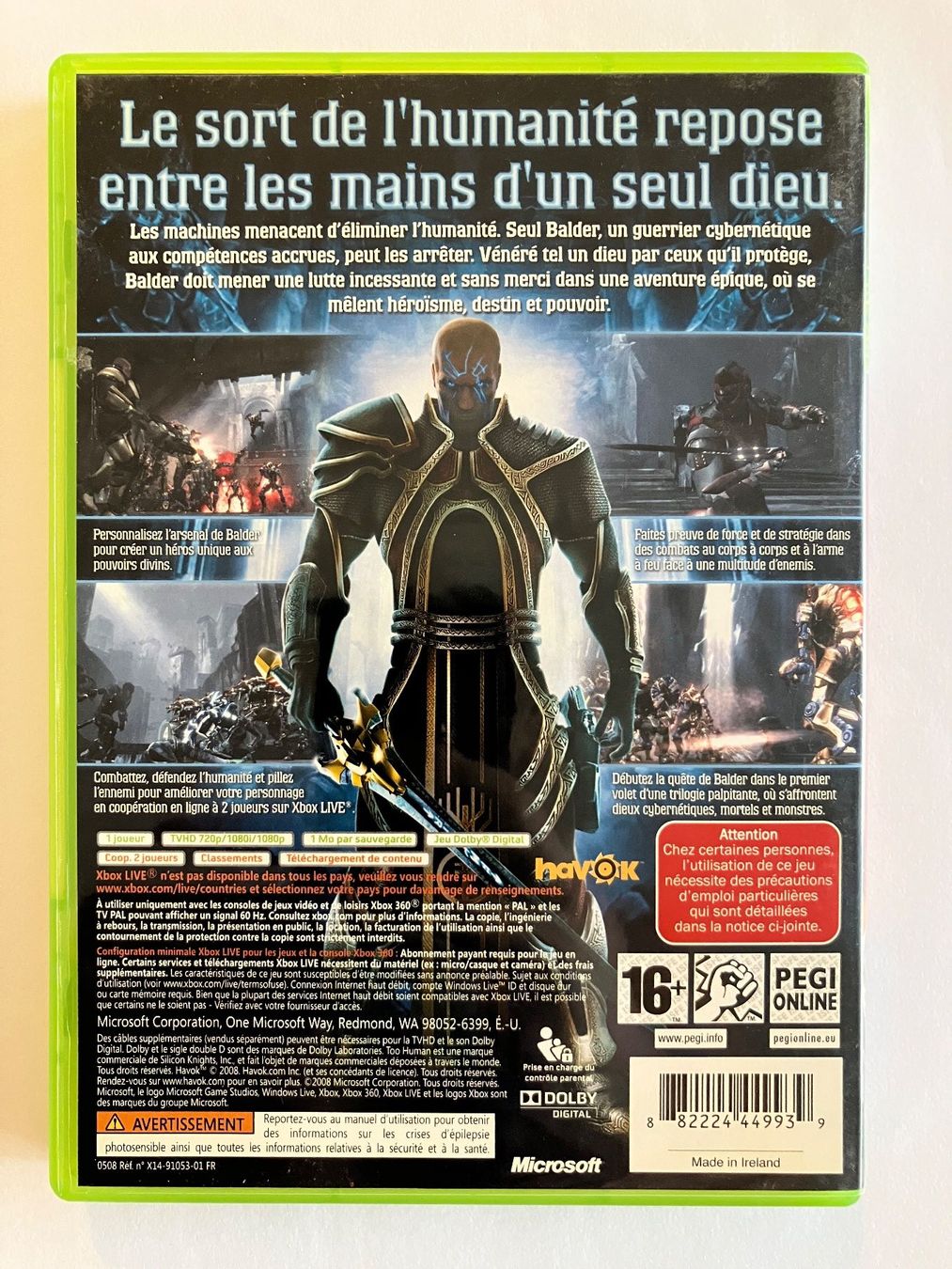 Microsoft Giochi: Too Human – 360 – Usato da Ecublens VD venduto da Lenordique 1