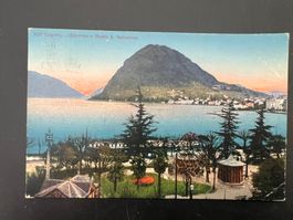 AK  1919  Lugano coloriert  (G1376)