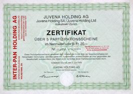 Juvena Holding AG, Volketswil (5er) - 1970