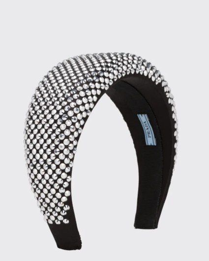 Prada Accessori per capelli: Prada Oversized Crystal-Embellished Padded Haarreif – Nuovo (secondo la descrizione) da Oberburg venduto da Cheysirius