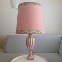 50erJ.Frankreich"Porcelaine de Paris"Lampe Napoleon III Stil