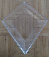 Elegante Glasschale in Diamantenform -fast  Neu!!!