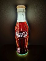 Coca Cola Flasche Leuchtreklame Lampe Leuchte Reklame Kneipe