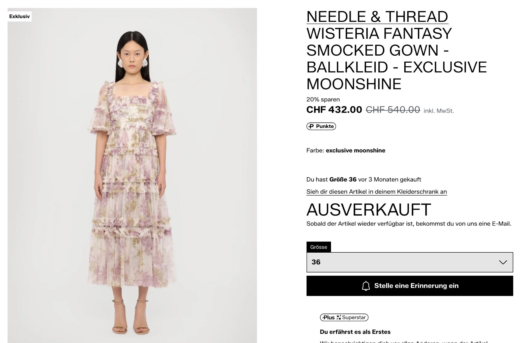 Vestiti: NEU NEEDLE & THREAD, Ballkleid, Gr. 34 – Nuovo e nell'imballaggio originale da Winterthur venduto da Sunshine143 7