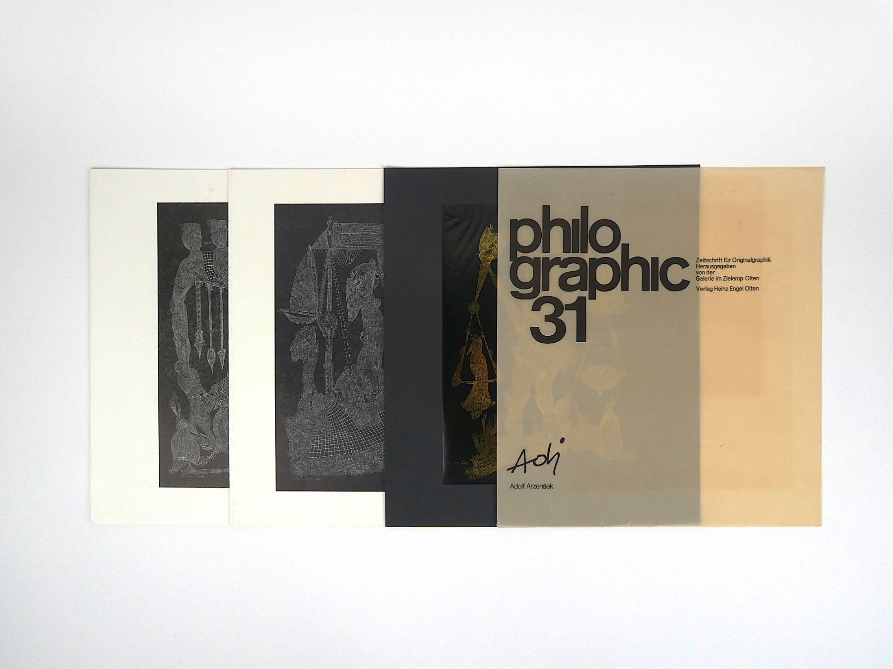 Grafica & Litografie: philographic 31 Zeitschrift - Adolf "Adi" Arzensek – Usato da Urtenen-Schönbühl venduto da Restwert_Schoenbuehl 2