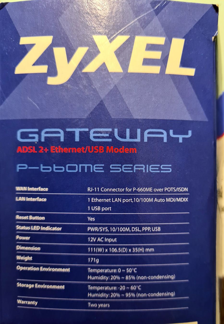 Zyxel Modems & Router: Zyxel ADSL 2+ Combo Ehernet/USB Modem – Gebraucht aus Stallikon von Oceanblue1 2