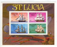 Block "Schiffe".  St. Lucia