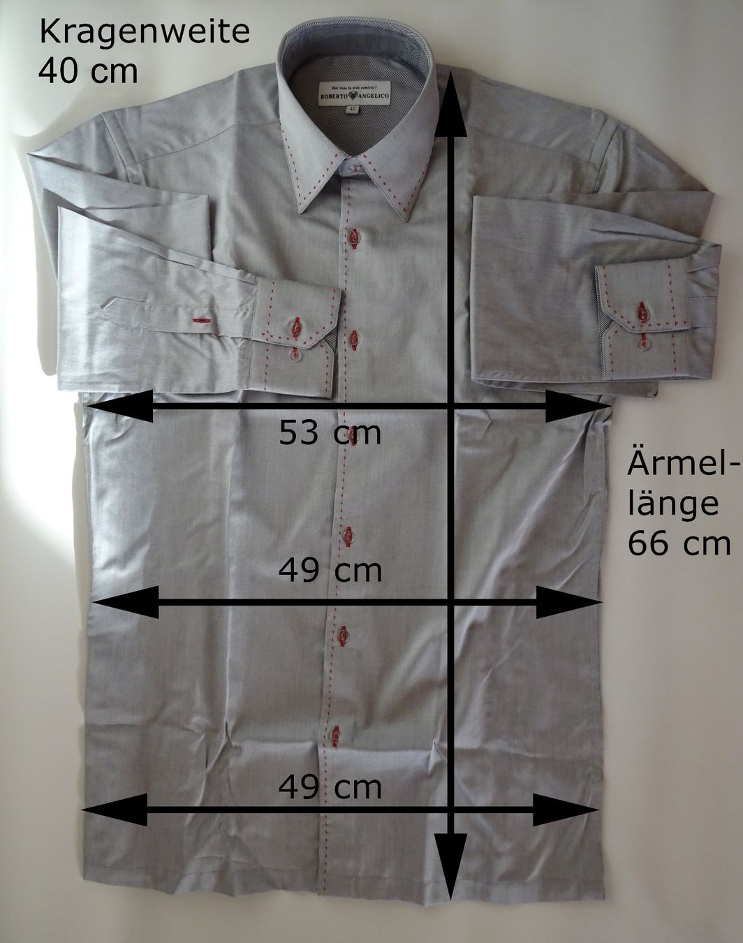 Camicie: Baumwollhemd Herren Grösse 40 - Slim Fit – Usato da Zürich venduto da pet_gcy9 7