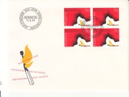 SBK 710 im 4er-Block FDC