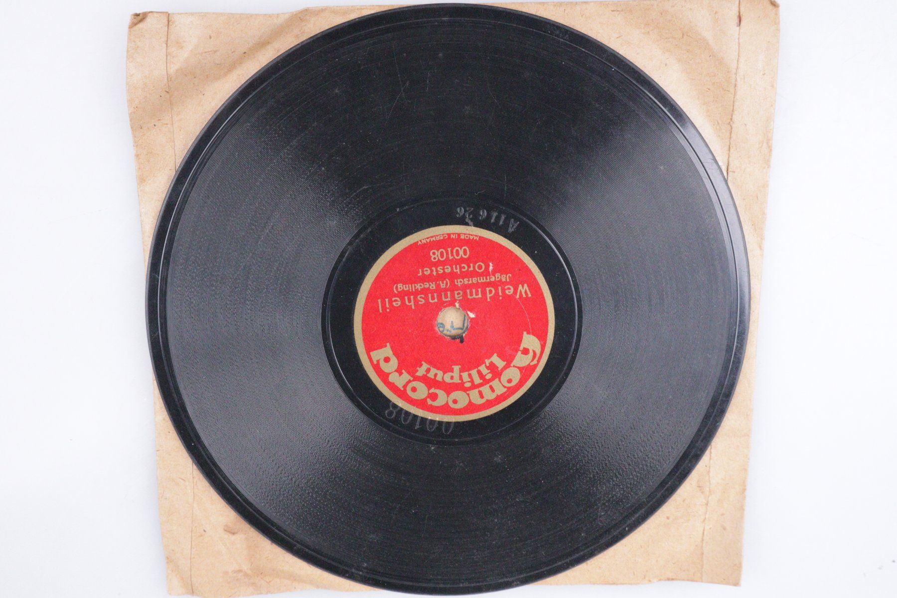 Schallplatten: 5 Stück Vintage Schellack Platten 15cm – Gebraucht aus Volketswil von brockipfannenstil