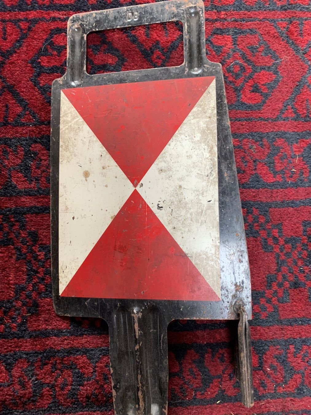 Schilder: Altes Zugschluss-Signalschild DB – Gebraucht aus Volketswil von zwitsch33