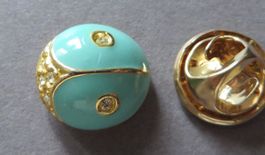PIN, GLÜCKSKÄFER MARIENKÄFER MIT STEINCHEN EDLER SCHMUCK-PIN