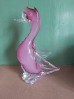 Versand möglich! Murano Glas, Ente, Schwan, rosa
