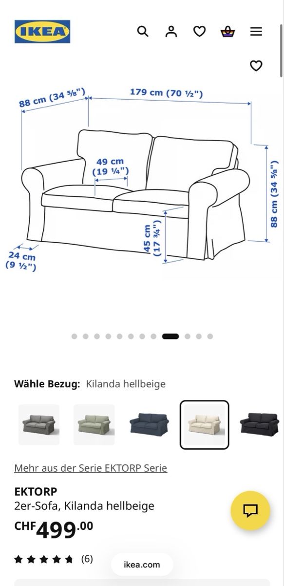 Sofas: IKEA Ektrop 2-er Sofa – Gebraucht aus Rüschlikon von christin500 2