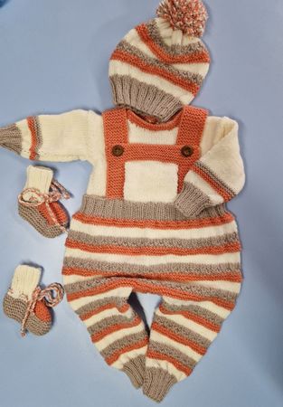 Ensemble tricoté MAIN 3-6 mois UNIQUE
