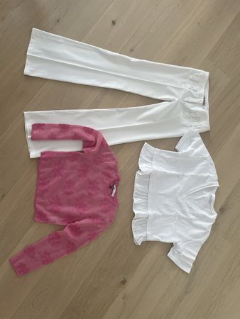 Zara Sommer Outfit Set, 2 Shirts & 1 Hose, Gr. S