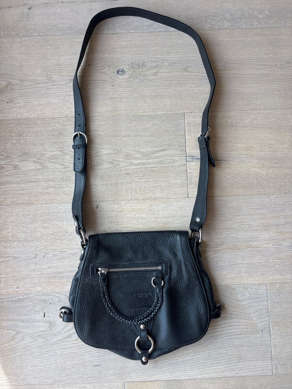 Tosca Blu Taschen für Damen: schwarze Tosca Blu Ledertasche (echtes Leder) – Gebraucht aus Kriens von Tenisch