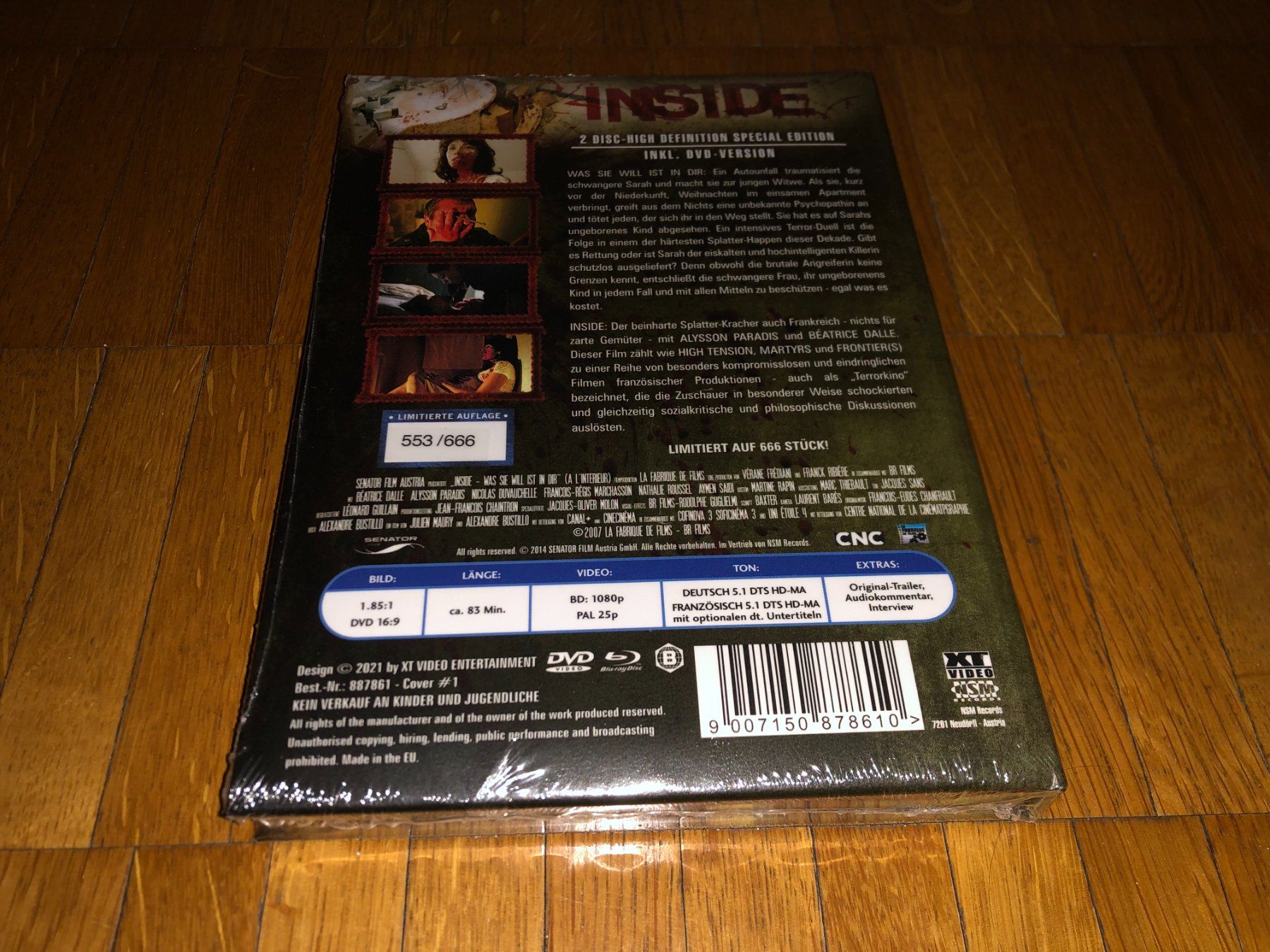 Tous les DVDs: Inside - MEDIABOOK - WATTIERT - A - UNCUT – Neuf avec emballage d'origine à Basel par havsok 1