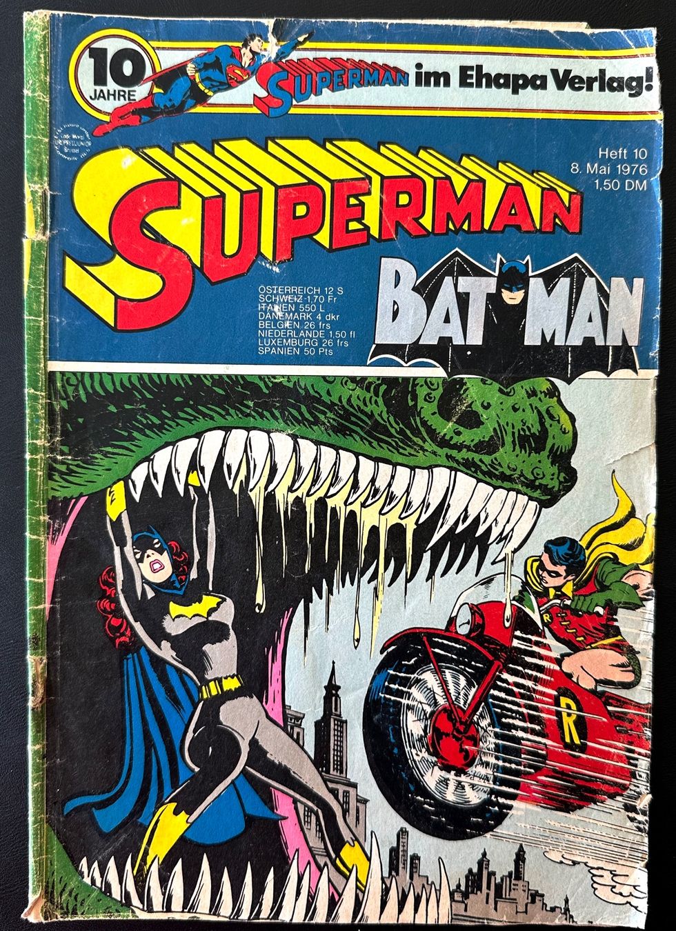 Comics: Superman, Bat Man Heft 10  1976 – Gebraucht aus Seltisberg von quadartswiss