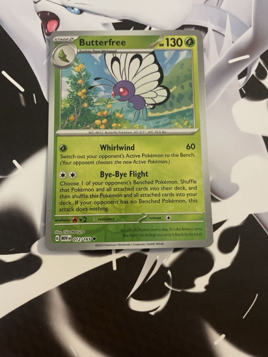 Pokémon Carte collezionabili: Butterfree 012/165 Pokemon 151 Reverse Holo – Usato da Bazenheid venduto da Toulouse12