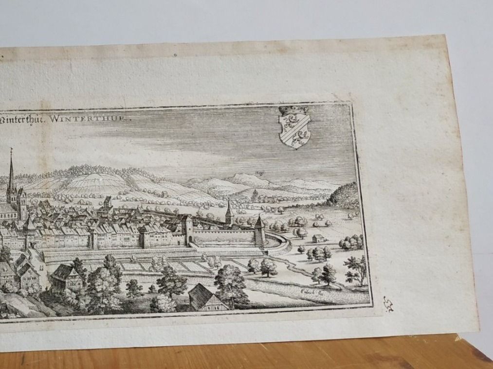 Incisioni: Zürich -  "Winterthur" - Merian 1654 – Usato da Sorengo venduto da 74in 2