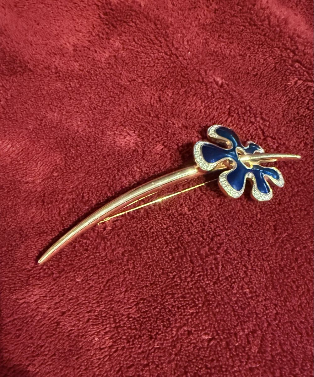 Pierre Lang Spille & Fermagli: Élégante broche fleur pierre lang – Usato da Monthey venduto da Joseph-29 1