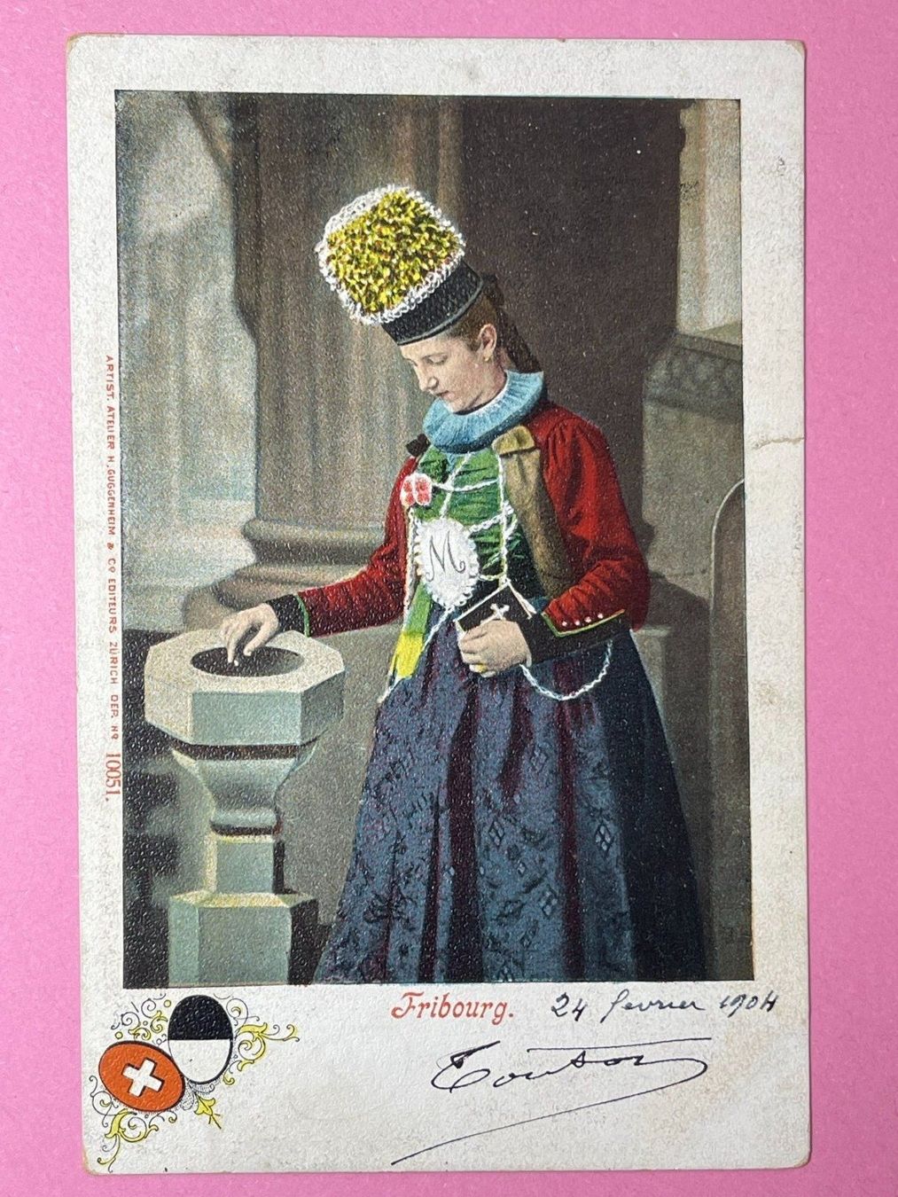Cartes postales: Fribourg - 1904 – D'occasion à Steg VS par danwer74