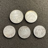 Lot Österreich Silber - 5 Münzen