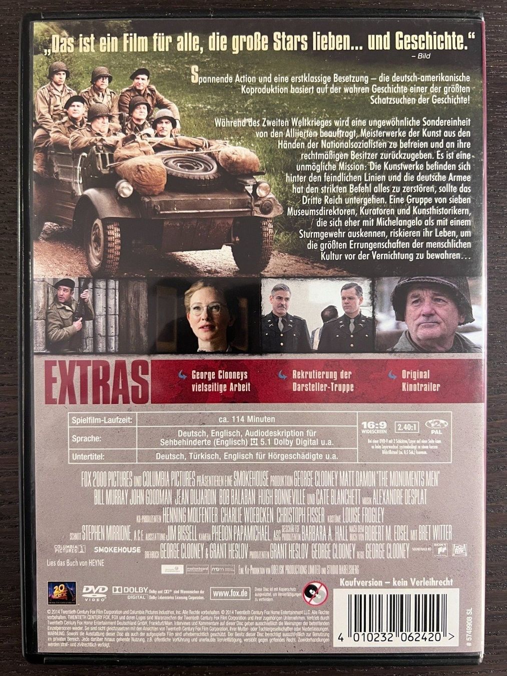 Tutti i DVDs: Monuments Men – Usato da Zürich venduto da FilmFreunde 1