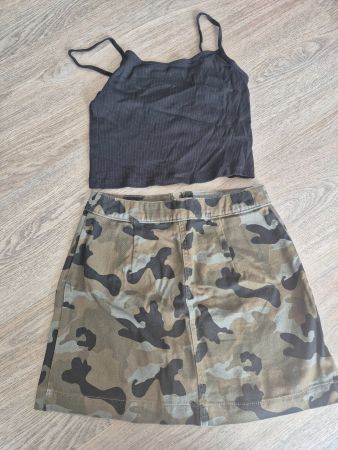 Camouflage Rock & Top Set - Sommer Vibes Grösse S