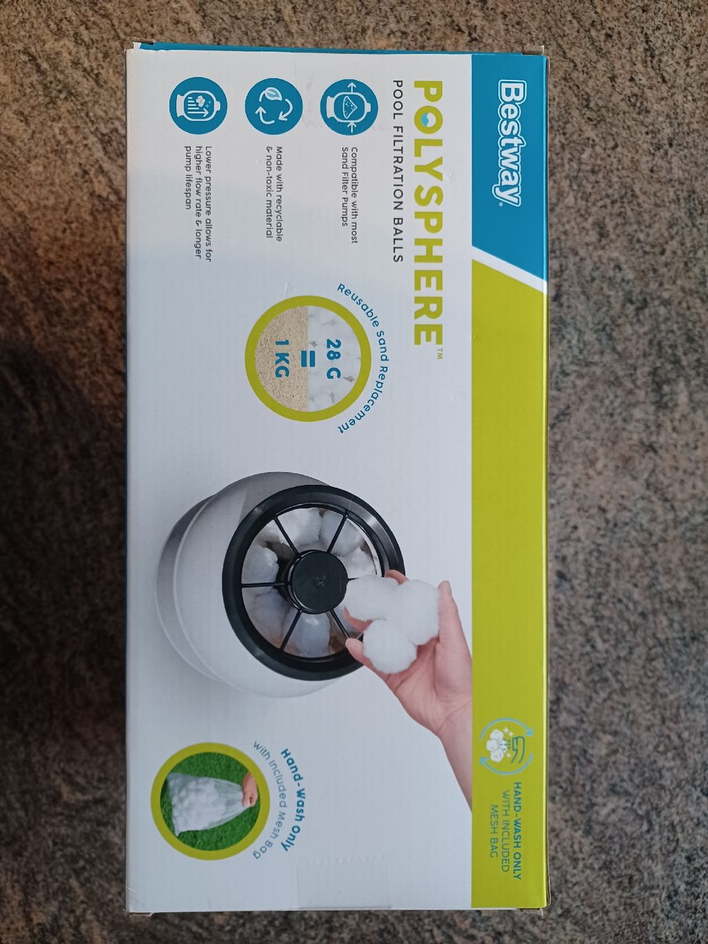 Accessori per Piscine: Bestway Polysphere Pool Filterbälle 700g – Nuovo e nell'imballaggio originale da Dürrenroth venduto da mudi27 2