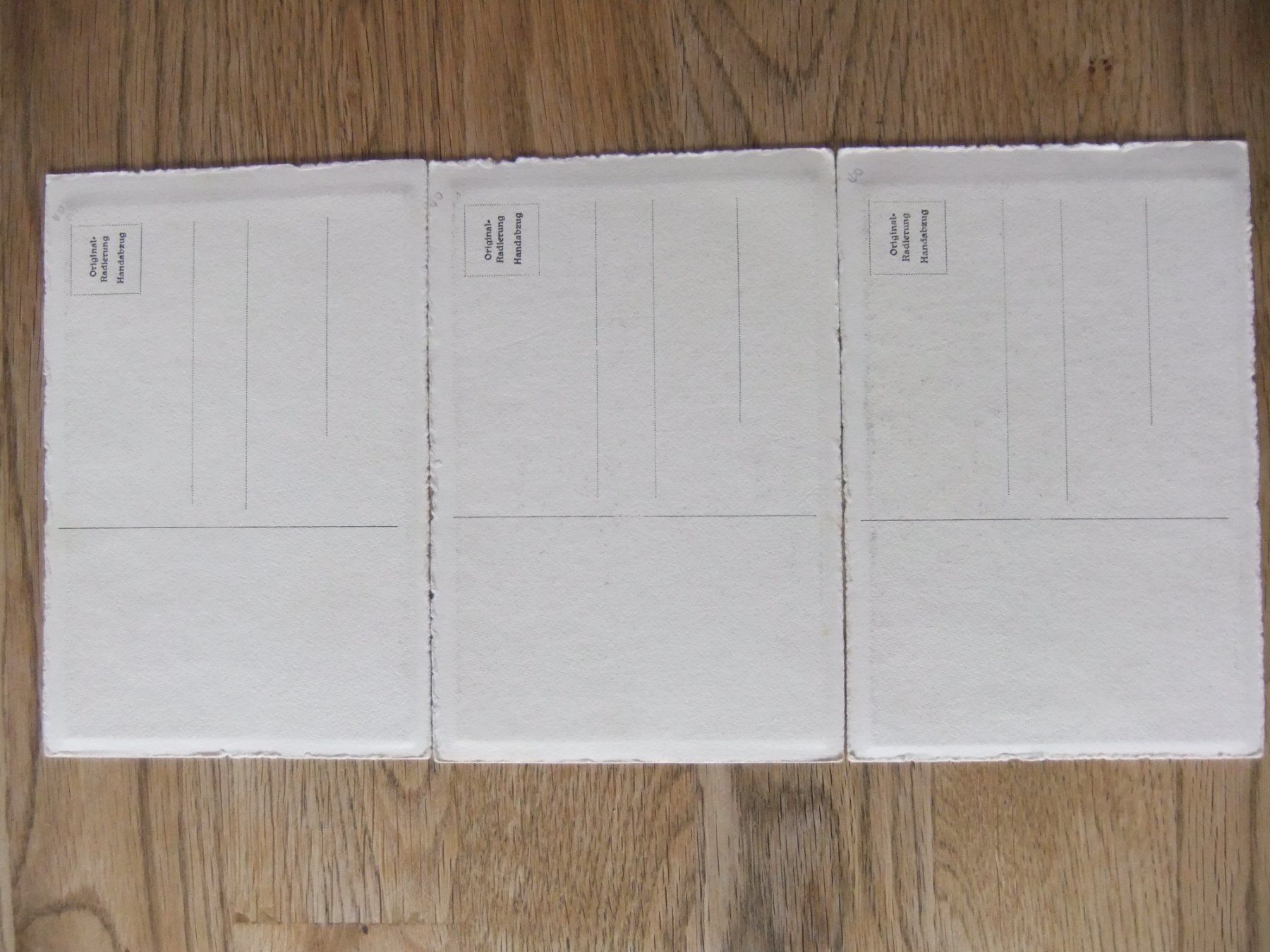 Cartoline postali: 3 x Original Radierung Handabzug Bern – Usato da St. Niklaus VS venduto da wunschlos54 1