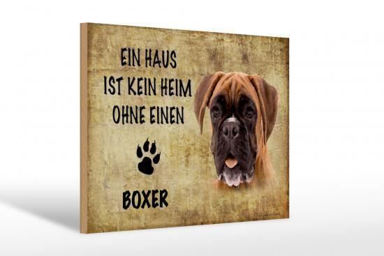 Insegne: Blechschild-BOXER-KEIN HEIM OHNE EINEN – Nuovo e nell'imballaggio originale da Rupperswil venduto da big-one-sale 1