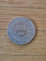 Seltene 2 Franken Helvetia Silbermünze 1901 B - ab Fr. 1.--!