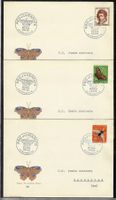 1955, J158-162 Serie auf 5 illustr. FDC (P3) (15889)