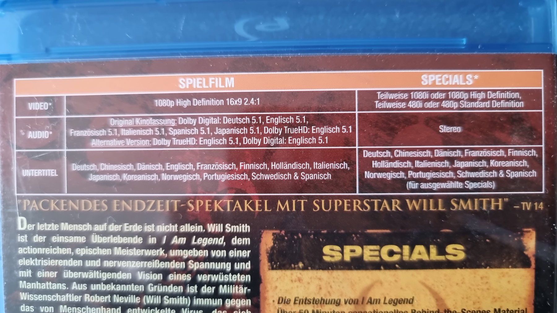Tutti i DVDs: Blu Ray - I am Legend / Will Smith – Usato da Oetwil am See venduto da fineli2 1
