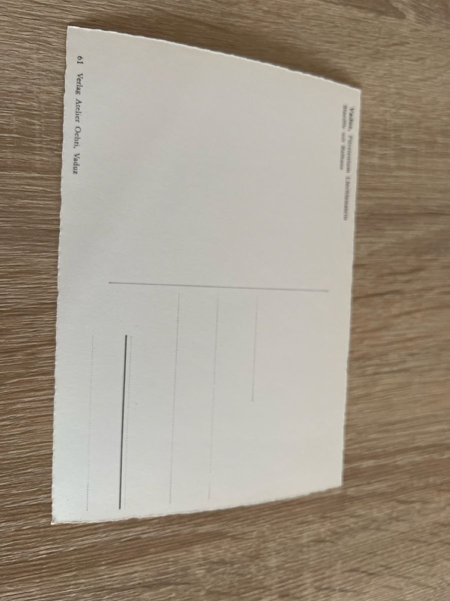 Cartoline postali: Alte Schwarzweiss-Ansichtskarte Vaduz, Liechtenstein – Nuovo (secondo la descrizione) da Ruggell venduto da Malbuntiger01 1