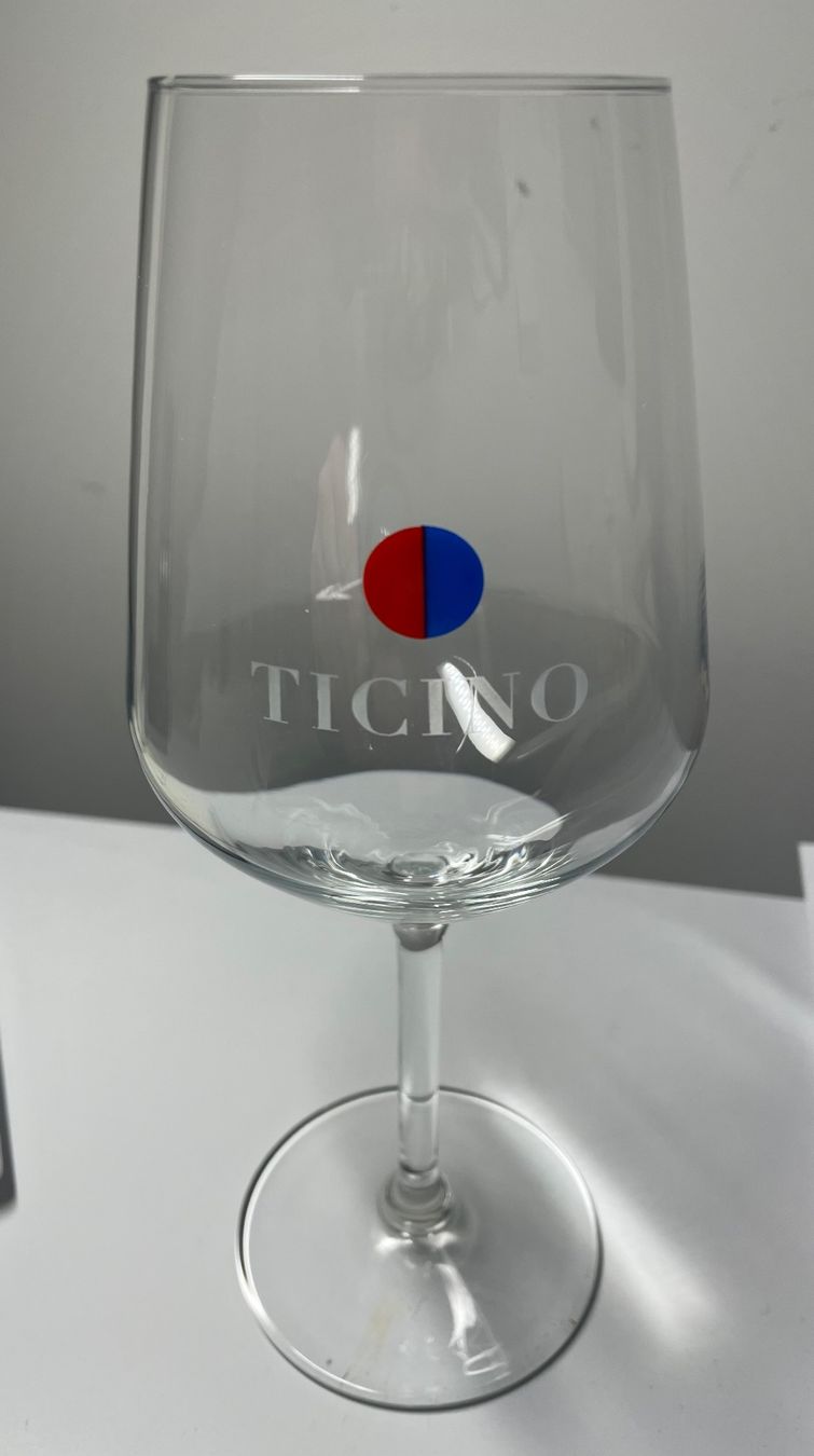 Bicchieri: Weinglass Tessin mit passender Glassflasche – Nuovo e nell'imballaggio originale da Jonschwil venduto da comercio