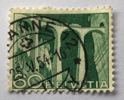 Nr.307 mit Stempel Lausanne