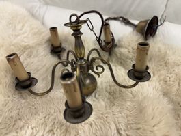 Messing Lampe alt