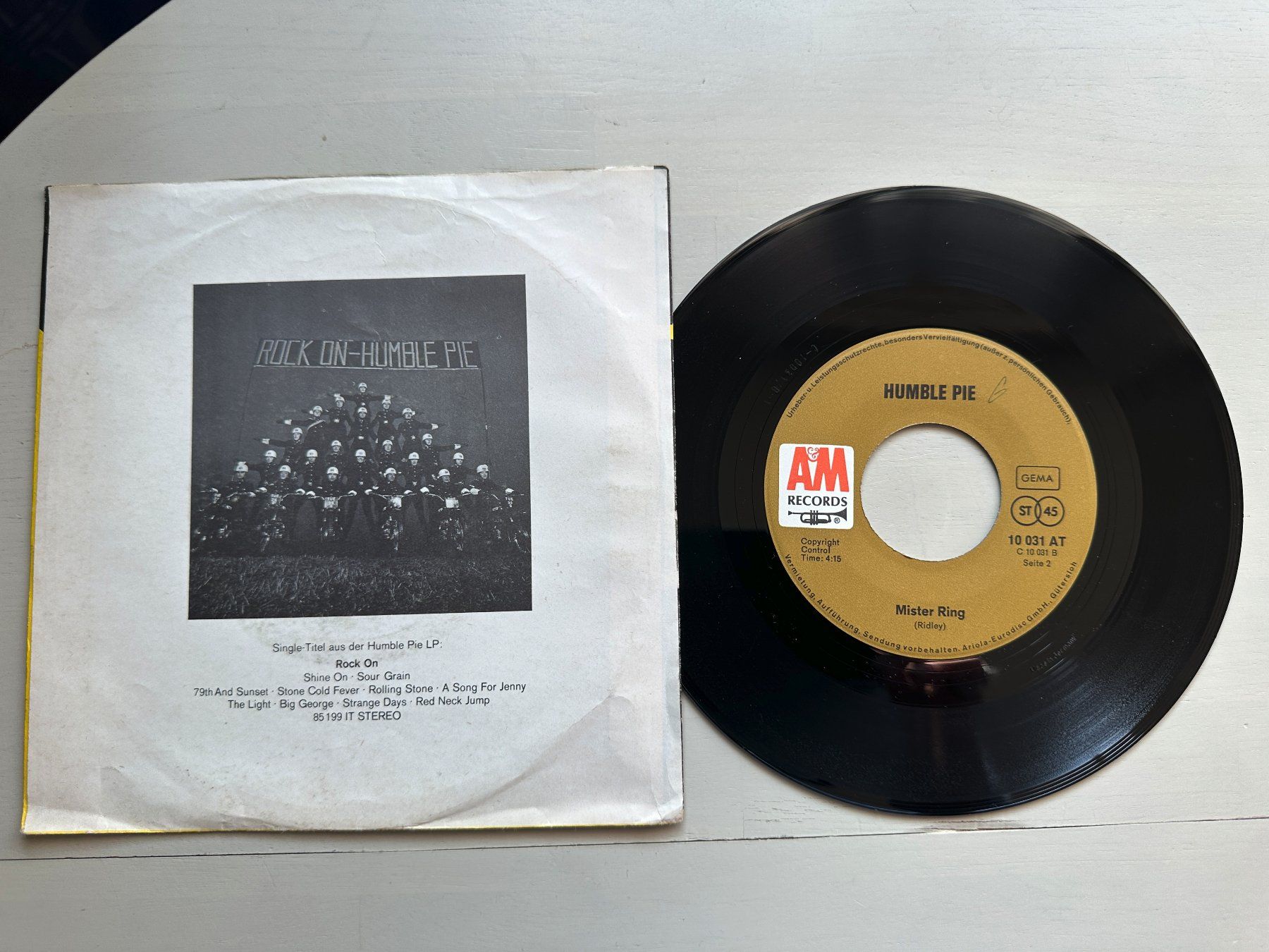 Dischi in vinile: HUMBLE PIE tolle Single Shine on MARRIOTT FRAMPTON PETER – Usato da Basel venduto da Partridge 1