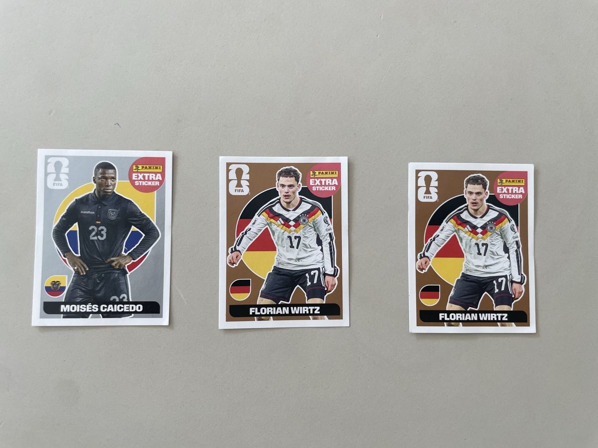 Autocollants: Panini Extra Sticker Wirz/ Caicedo – Neuf (Voir description) à Zürich par melissafi