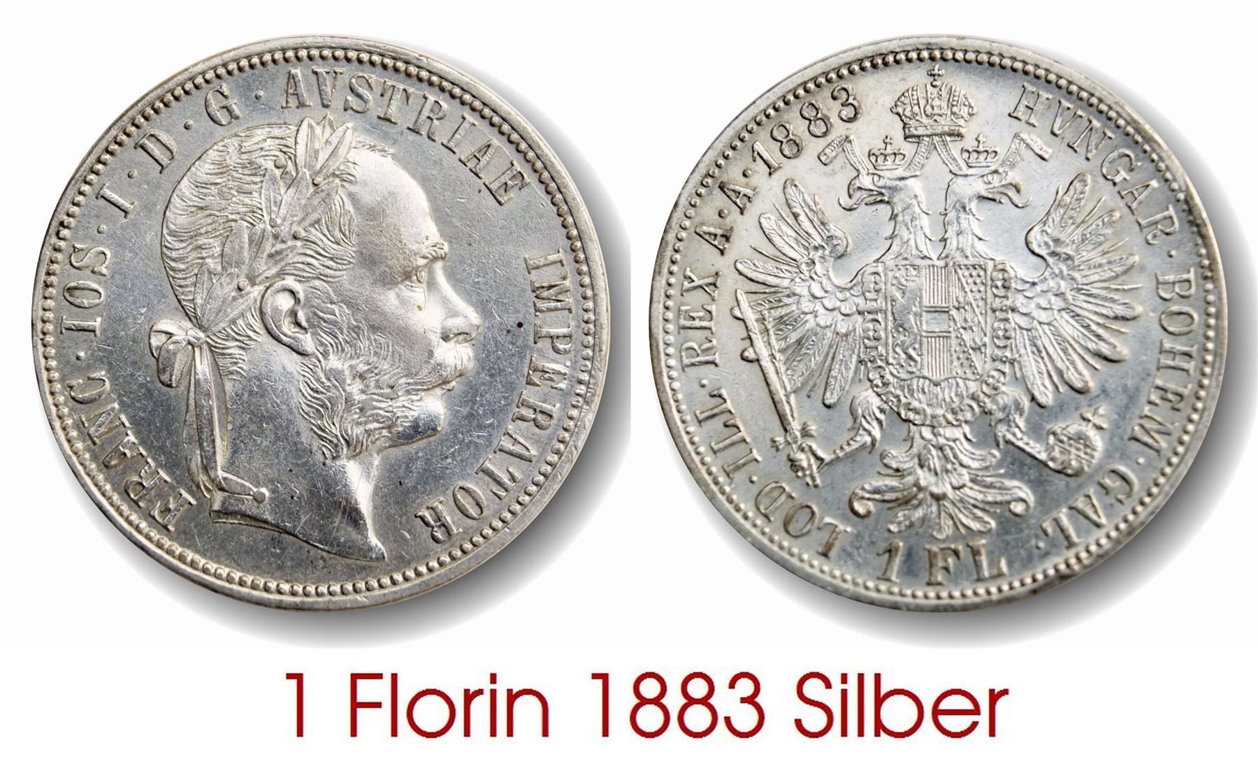 Tutti le monete: 1 Florin 1883 TOP – Usato da Flamatt venduto da samowarow
